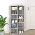 Schuhregale 2 Stk. Grau Sonoma 27,5x27x102 cm Holzwerkstoff
