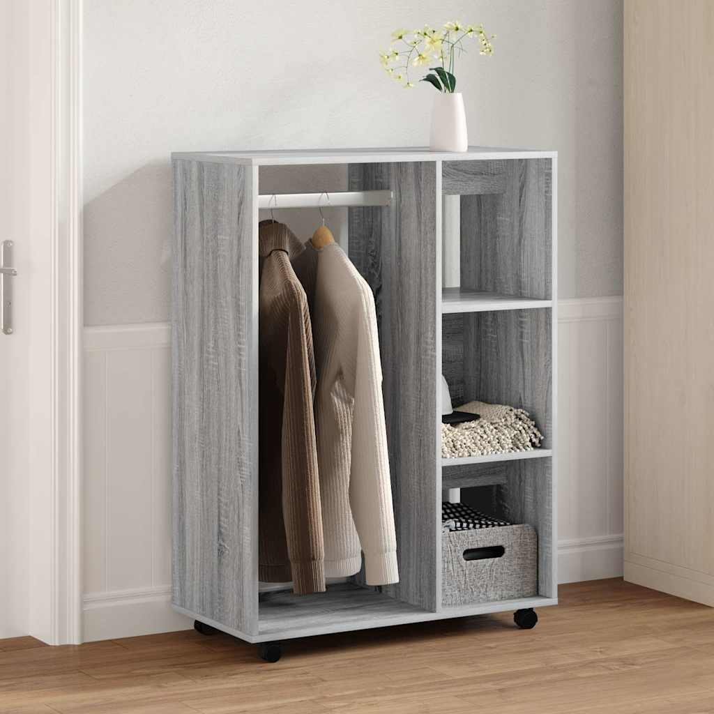 Kleiderschrank Grau Sonoma 80x40x110 cm Holzwerkstoff
