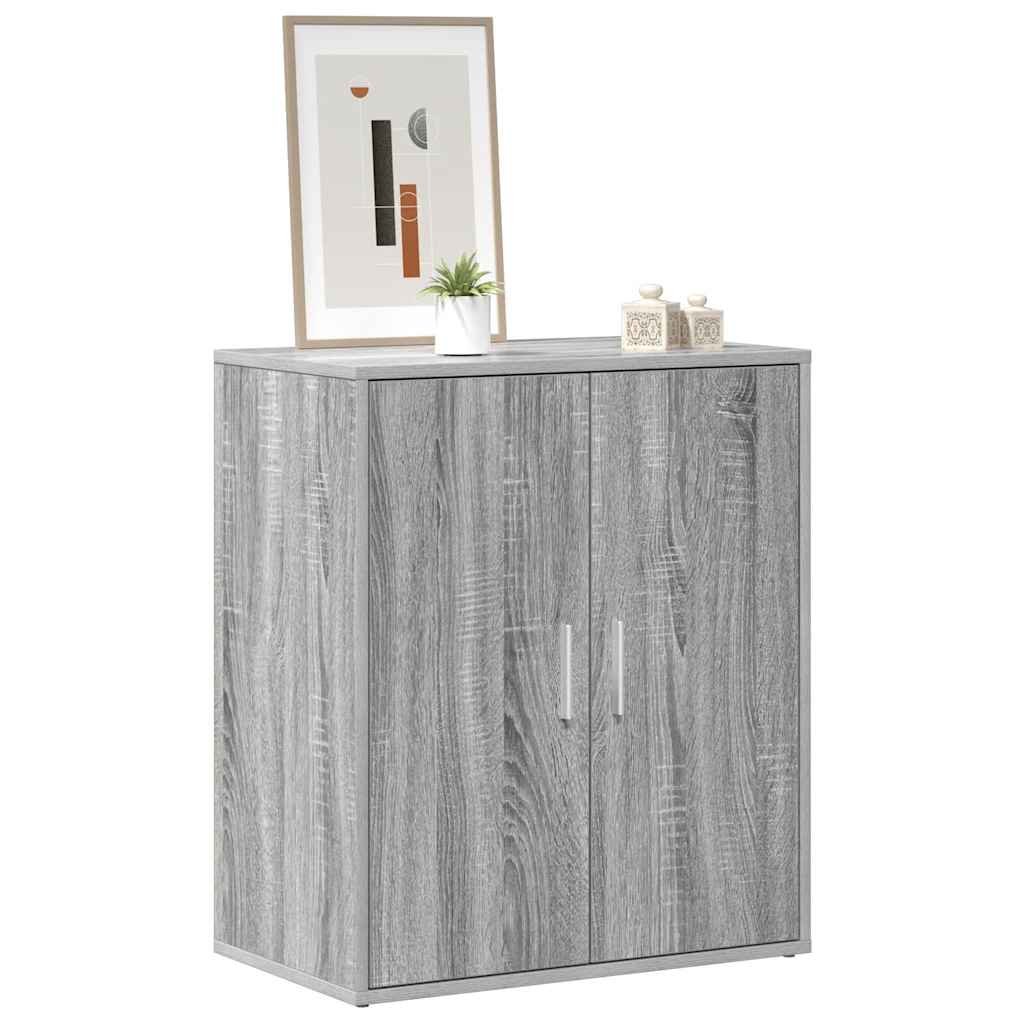 Schuhschrank Grau Sonoma 60x35x70 cm Holzwerkstoff