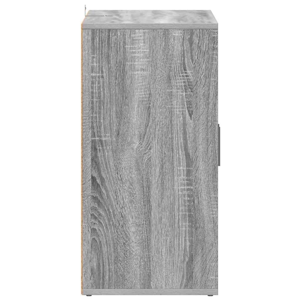 Schuhschrank Grau Sonoma 60x35x70 cm Holzwerkstoff