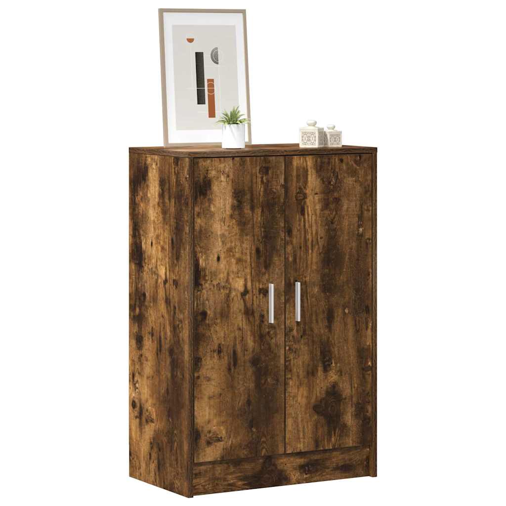 Schuhschrank Räuchereiche 60x35x92 cm Holzwerkstoff