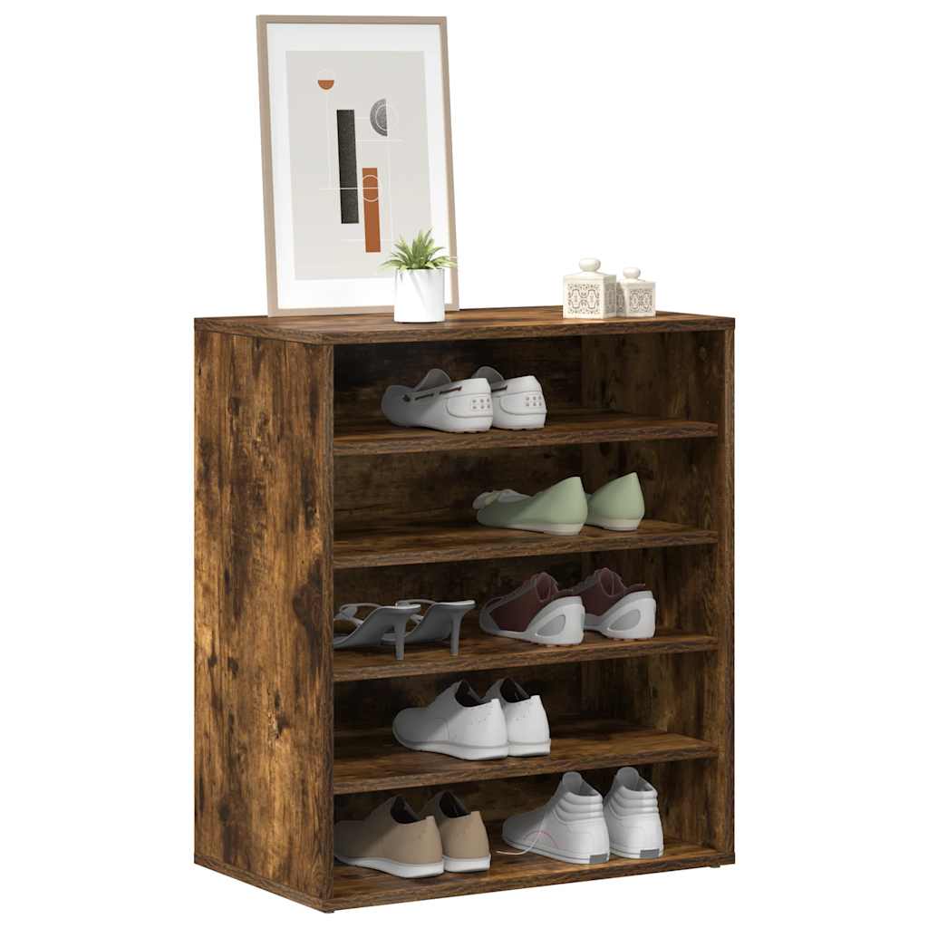 Schuhschrank Räuchereiche 60x35x70 cm Holzwerkstoff