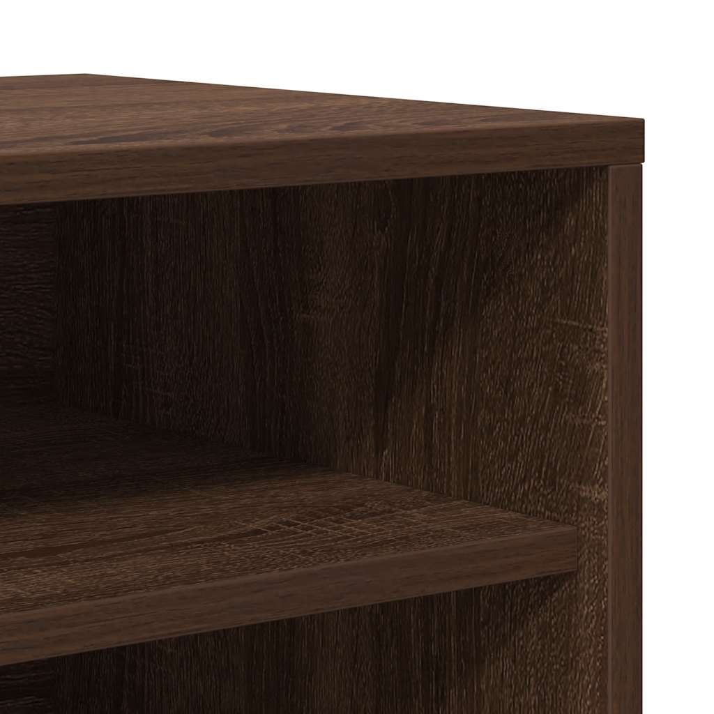 Schuhschrank Braun Eichen-Optik 60x35x70 cm Holzwerkstoff