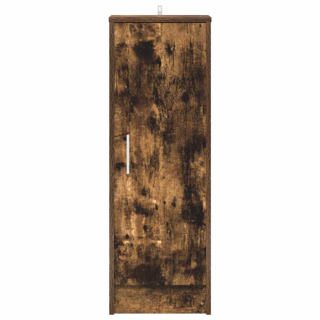 Schuhregal Räuchereiche 32x35x92 cm Holzwerkstoff