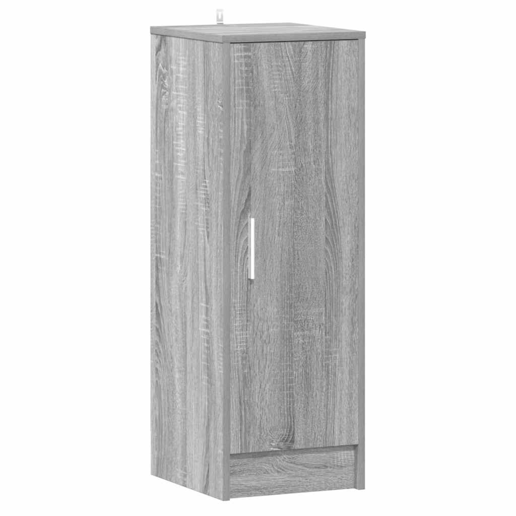 Schuhregal Grau Sonoma 32x35x92 cm Holzwerkstoff
