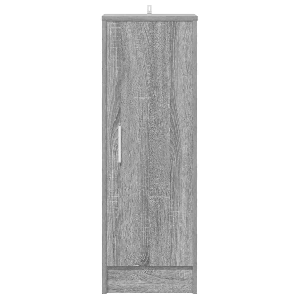 Schuhregal Grau Sonoma 32x35x92 cm Holzwerkstoff