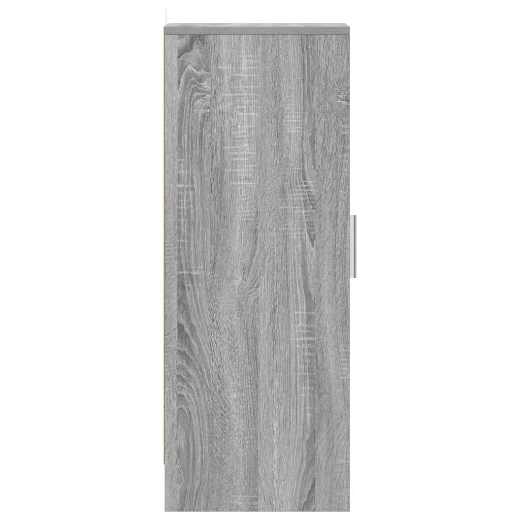 Schuhregal Grau Sonoma 32x35x92 cm Holzwerkstoff