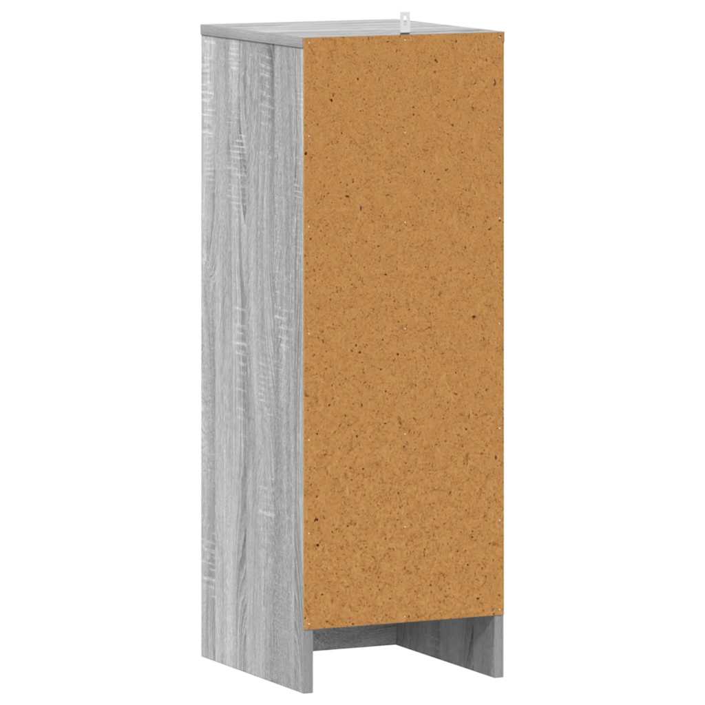 Schuhregal Grau Sonoma 32x35x92 cm Holzwerkstoff