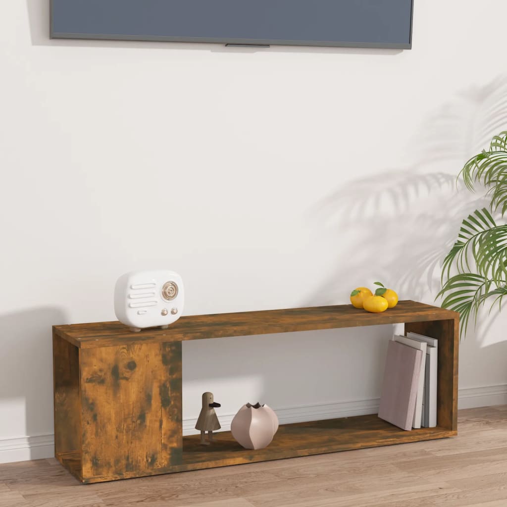 TV-Schrank Räuchereiche 100x24x32 cm Holzwerkstoff