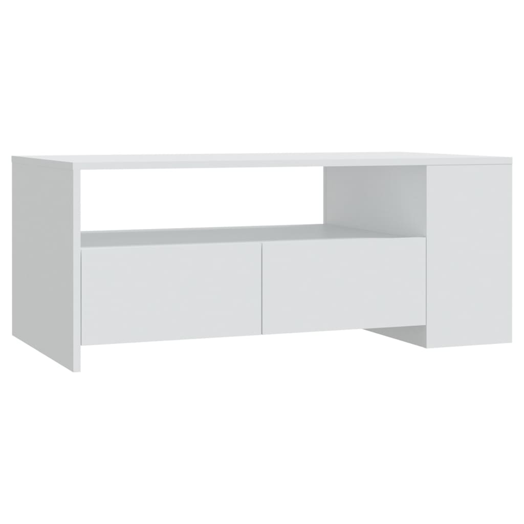 Couchtisch Weiß 102x55x42 cm Holzwerkstoff