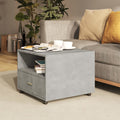 Couchtisch Betongrau 55x55x40 cm Holzwerkstoff