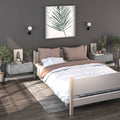 Wand-Nachttische 2 Stk. Betongrau