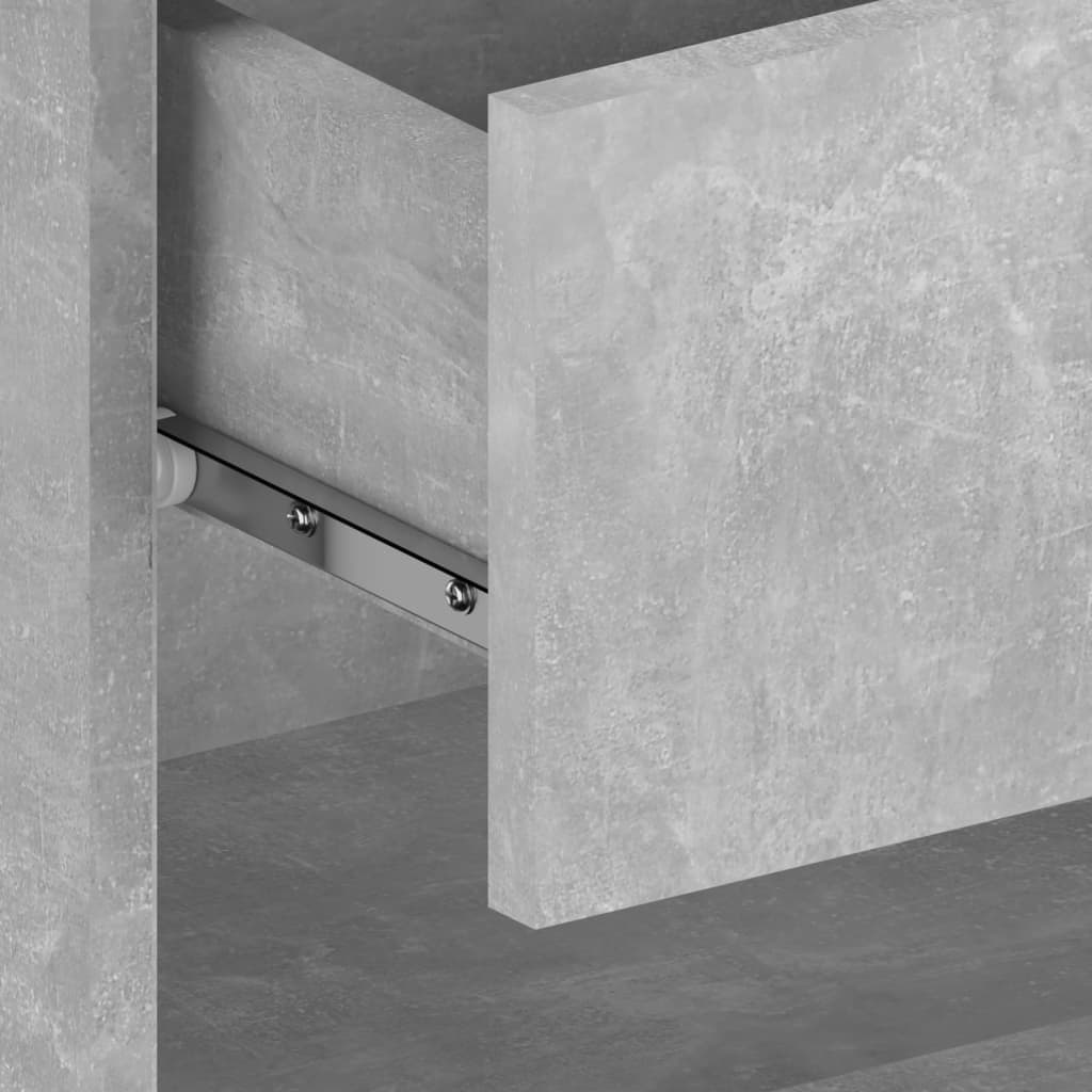 Wand-Nachttisch Betongrau