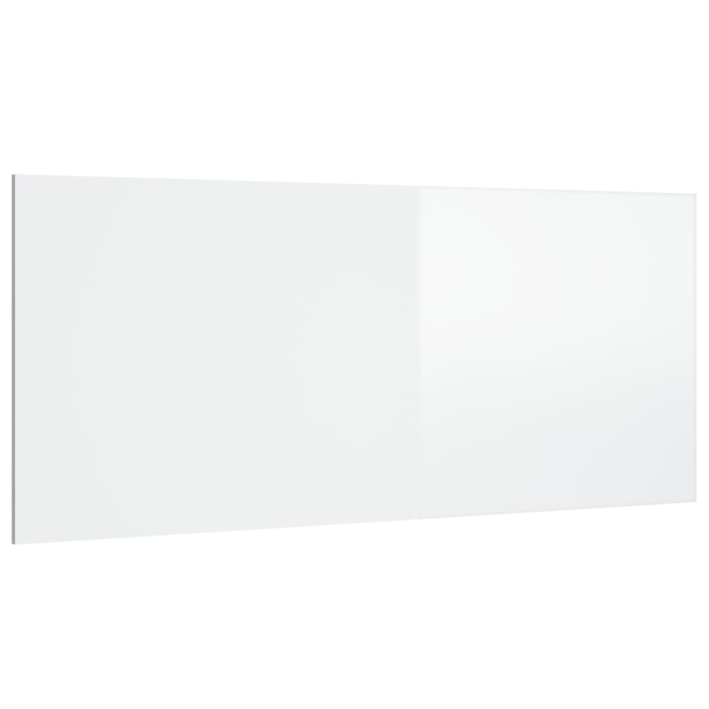 Kopfteil Hochglanz-Weiß 200x1,5x80 cm Holzwerkstoff
