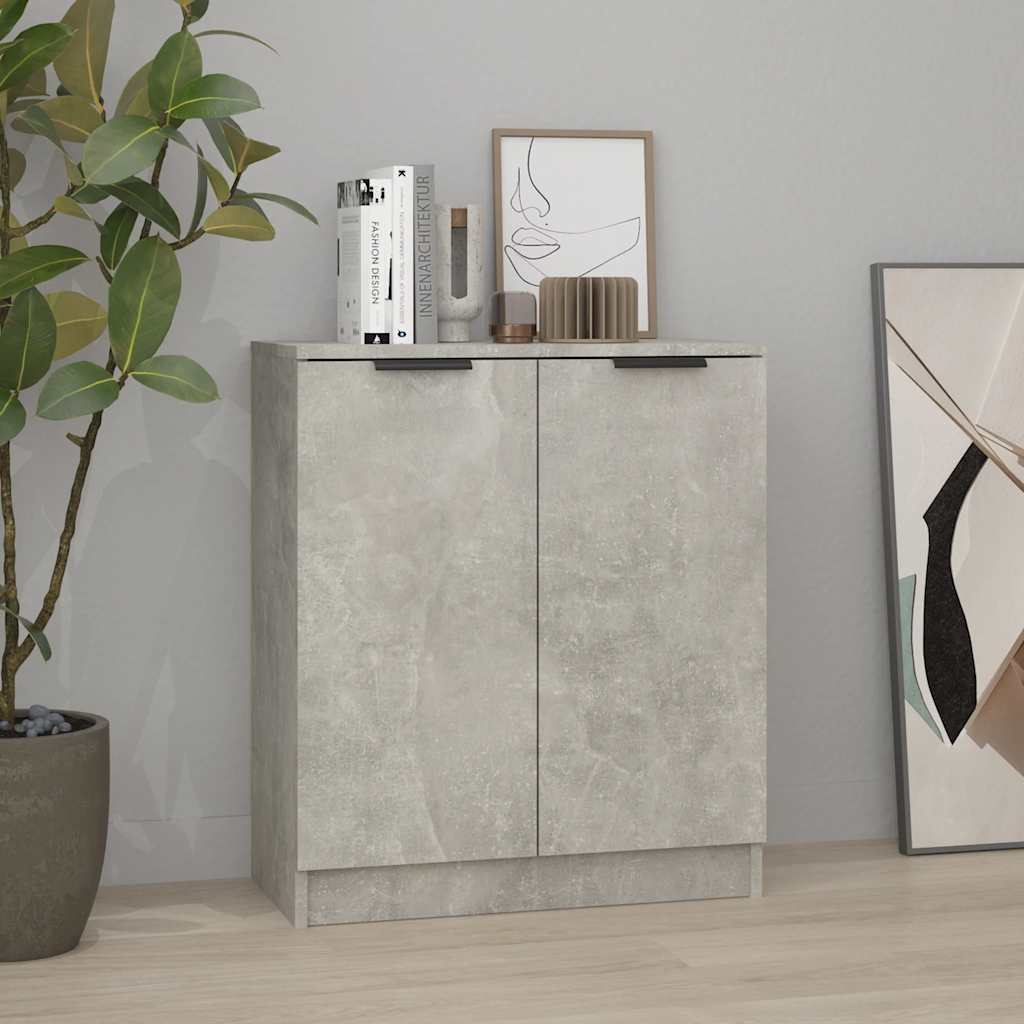 Sideboard Betongrau 60x30x70 cm Holzwerkstoff