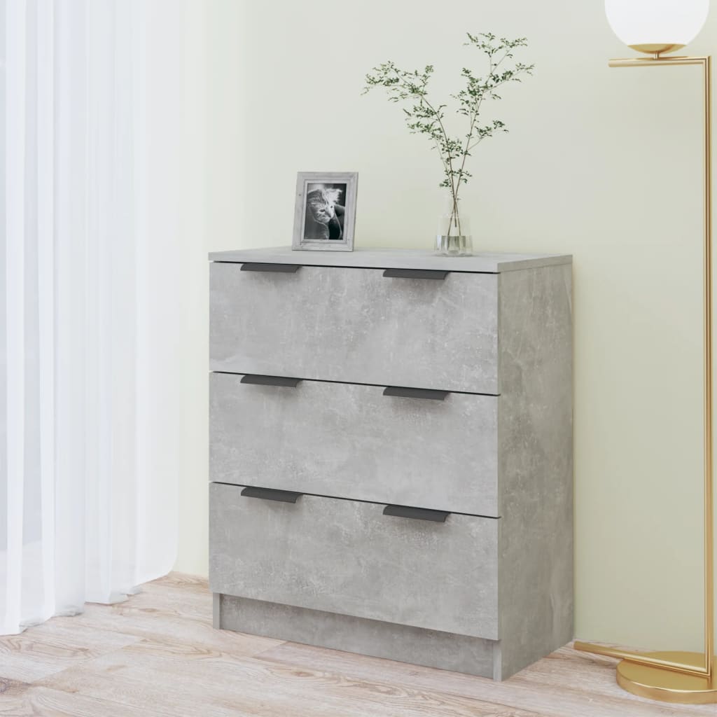 Sideboard Betongrau 60x30x70 cm Holzwerkstoff