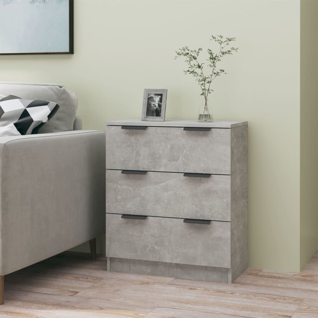 Sideboard Betongrau 60x30x70 cm Holzwerkstoff
