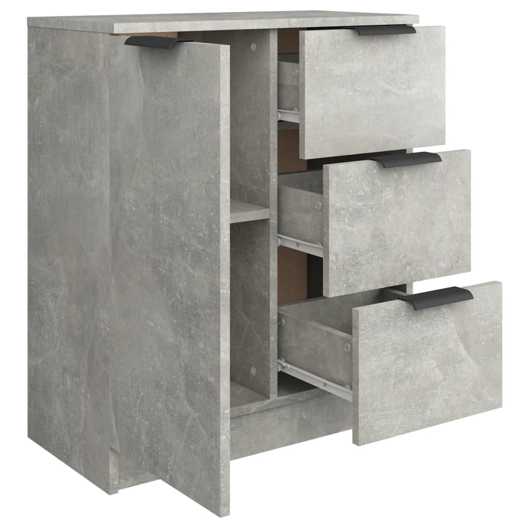 Sideboard Betongrau 60x30x70 cm Holzwerkstoff