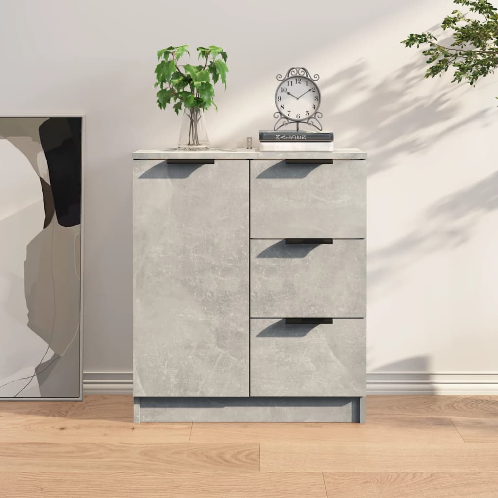 Sideboard Betongrau 60x30x70 cm Holzwerkstoff