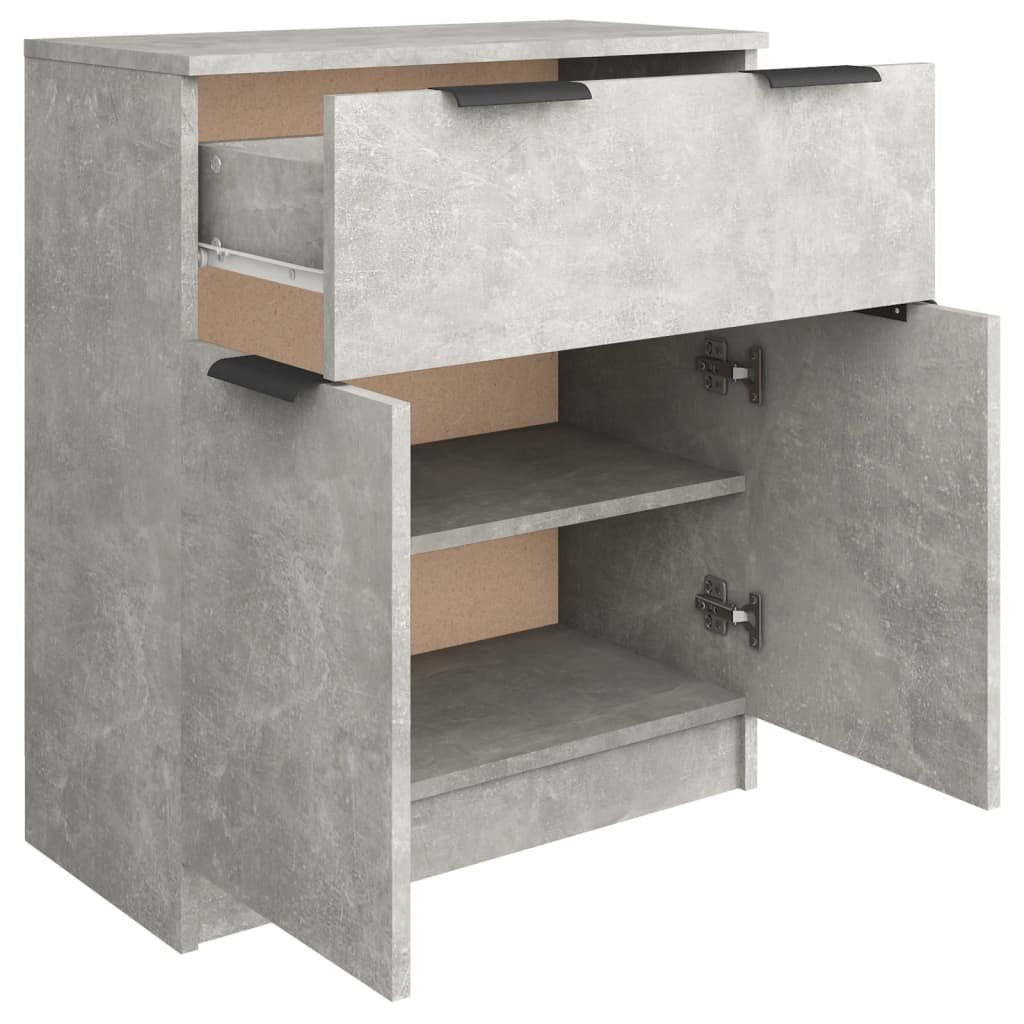 Sideboard Betongrau 60x30x70 cm Holzwerkstoff