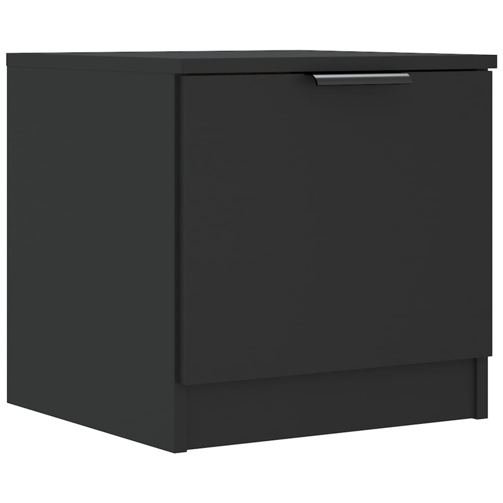 Nachttische 2 Stk. Schwarz 40x39x40 cm