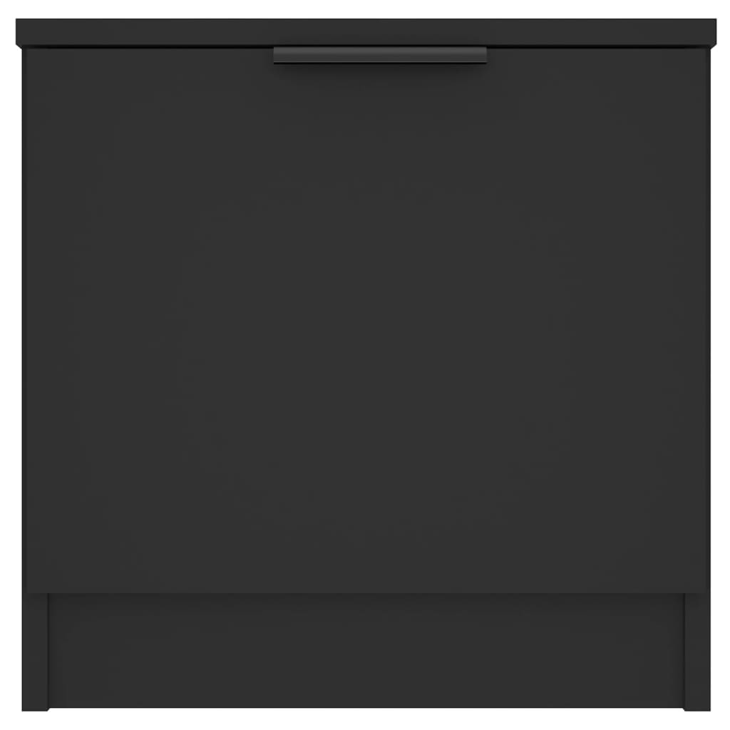 Nachttische 2 Stk. Schwarz 40x39x40 cm