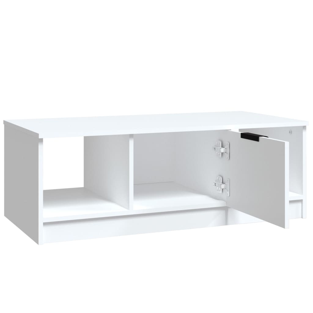 Couchtisch Weiß 102x50x36 cm Holzwerkstoff
