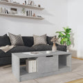 Couchtisch Betongrau 102x50x36 cm Holzwerkstoff