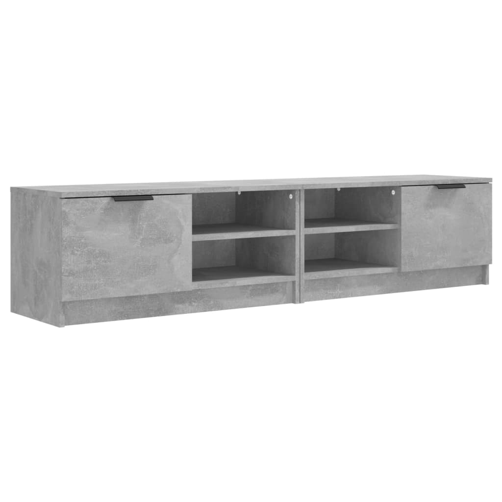 TV-Schränke 2 Stk. Betongrau 80x35x36,5 cm Holzwerkstoff