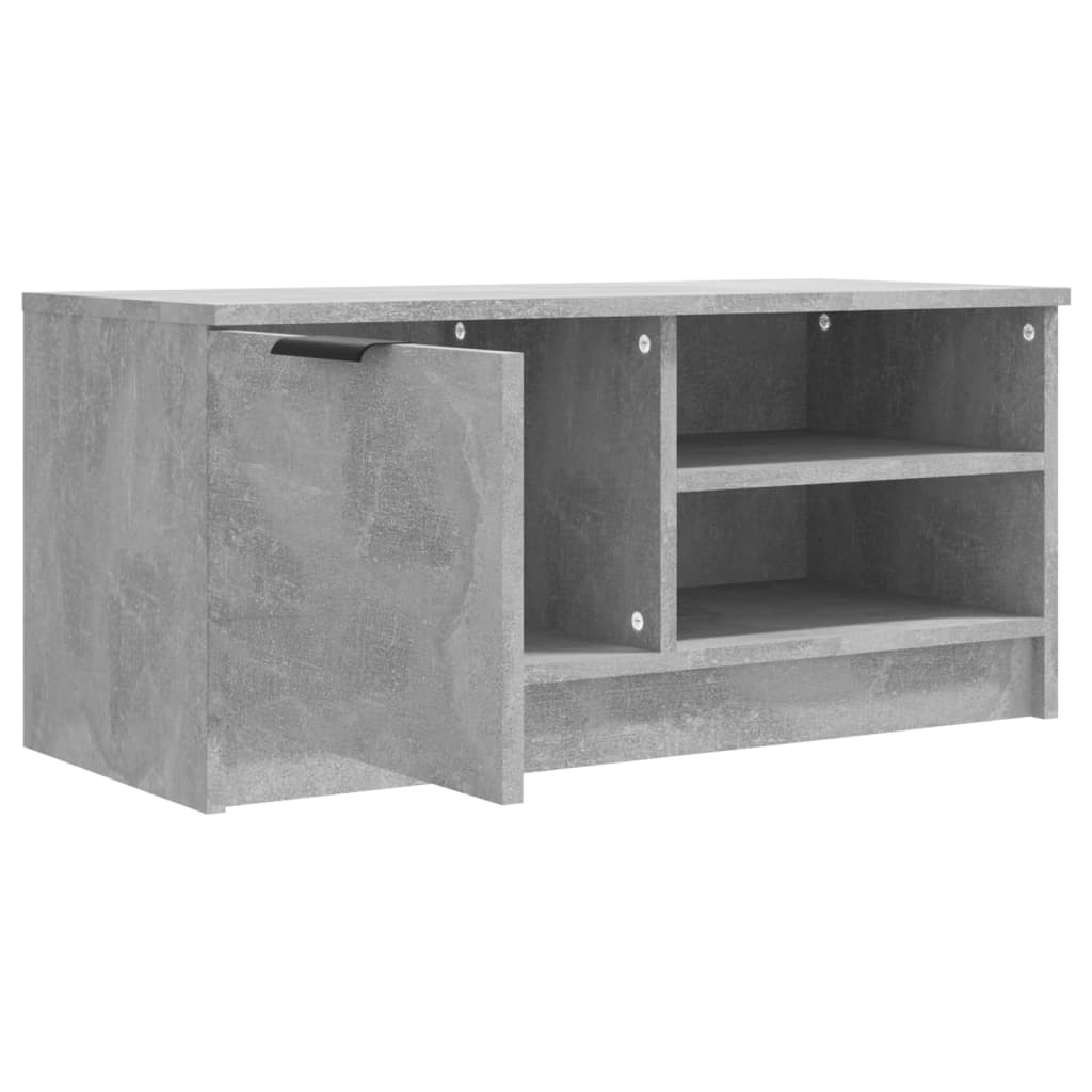 TV-Schränke 2 Stk. Betongrau 80x35x36,5 cm Holzwerkstoff