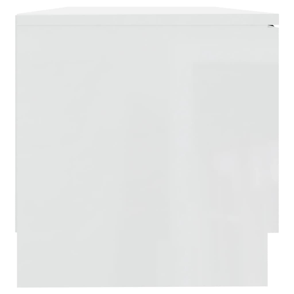 TV-Schrank Hochglanz-Weiß 80x35x36,5 cm Holzwerkstoff