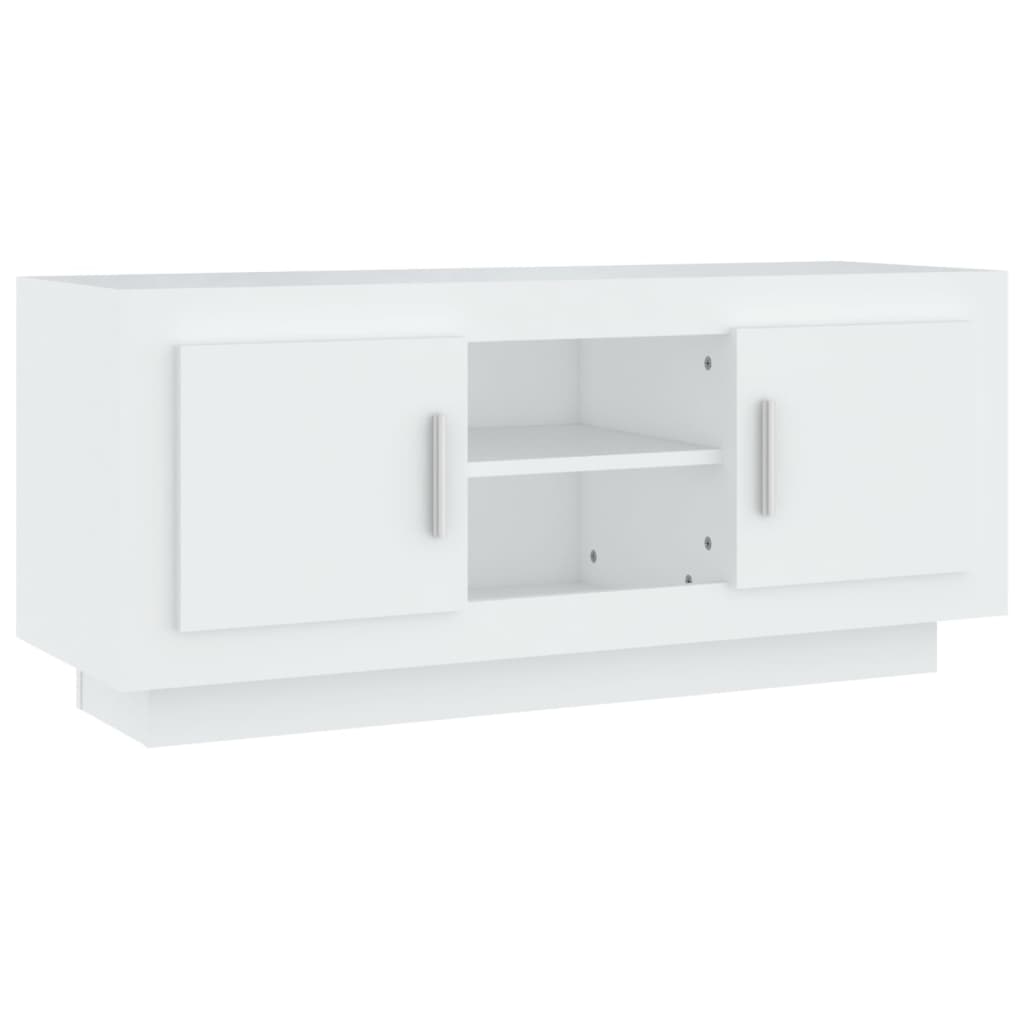 TV-Schrank Weiß 102x35x45 cm Holzwerkstoff