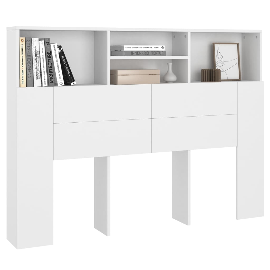 Kopfteilschrank Weiß 140 x 19 x 103,5 cm