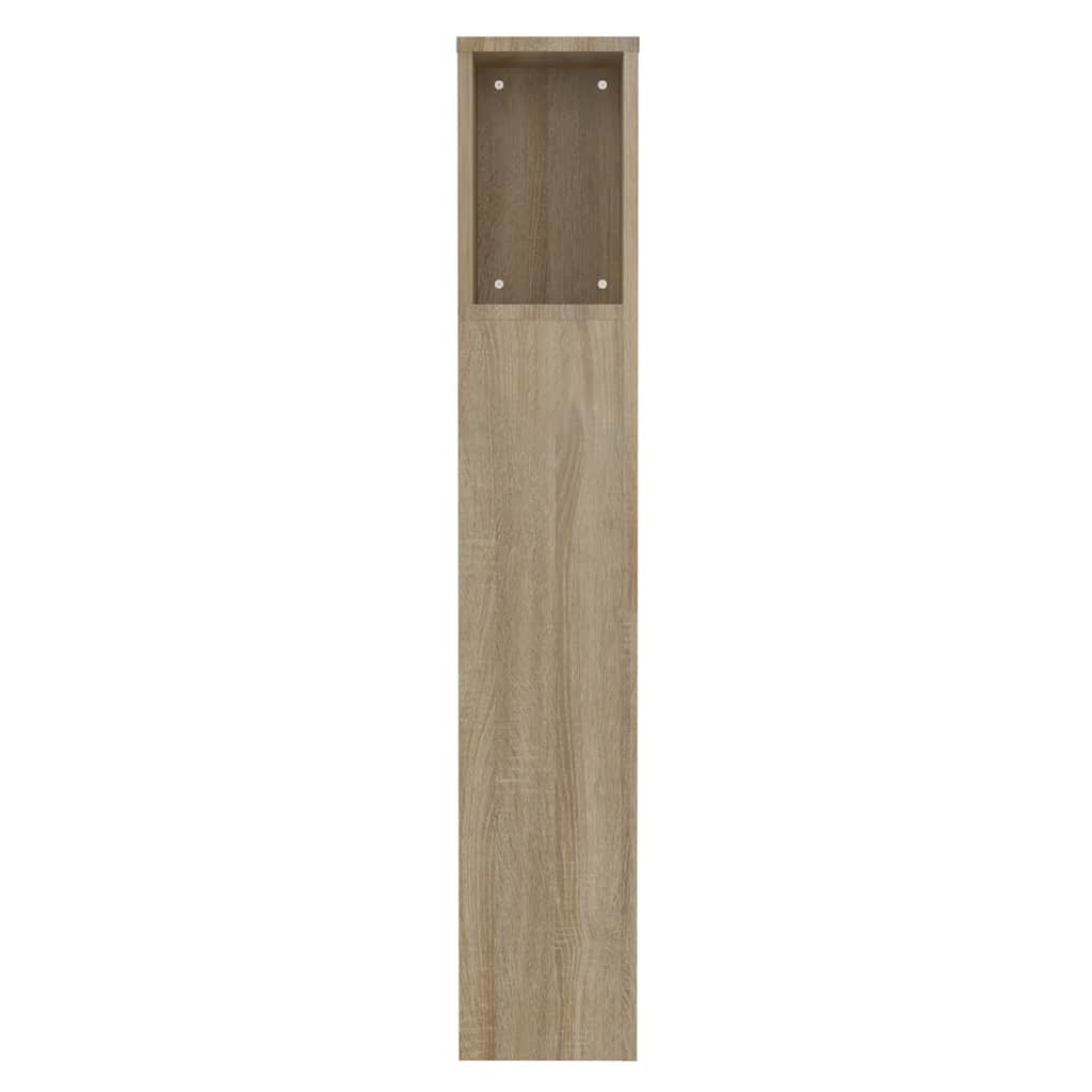 Kopfteil mit Ablagen Sonoma-Eiche 100x18,5x102,5 cm