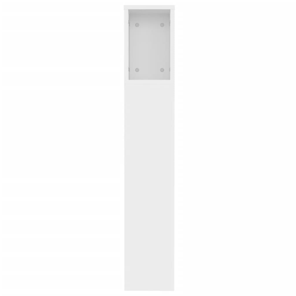 Kopfteilschrank Weiß 120 x 18,5 x 102,5 cm