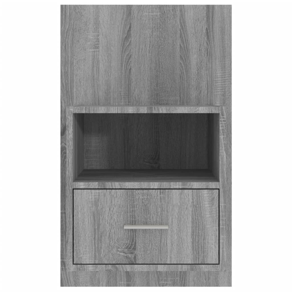 Wand-Nachttische 2 Stk. Grau Sonoma