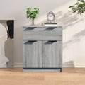 Sideboard Grau Sonoma 60x30x70 cm Holzwerkstoff
