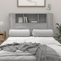 Kopfteil mit Ablagen Grau Sonoma 120x18,5x102,5 cm