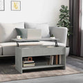 Couchtisch Betongrau 102x50x52,5 cm Holzwerkstoff