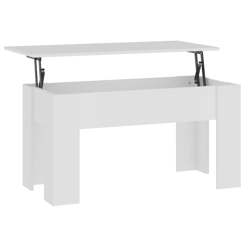 Couchtisch Weiß 101x49x52 cm Holzwerkstoff