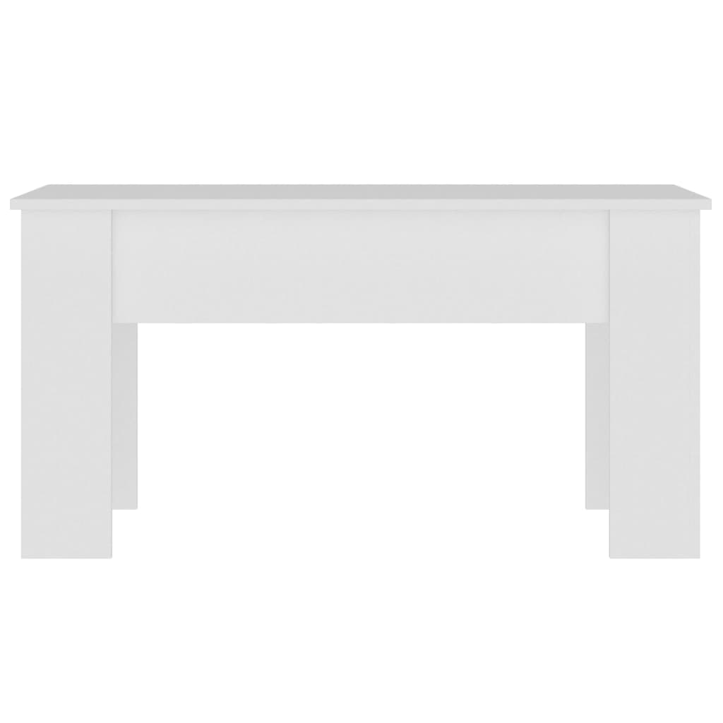 Couchtisch Weiß 101x49x52 cm Holzwerkstoff