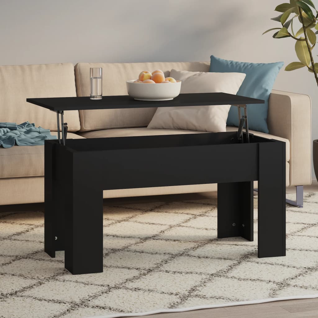 Couchtisch Schwarz 101x49x52 cm Holzwerkstoff