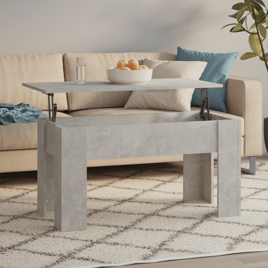 Couchtisch Betongrau 101x49x52 cm Holzwerkstoff