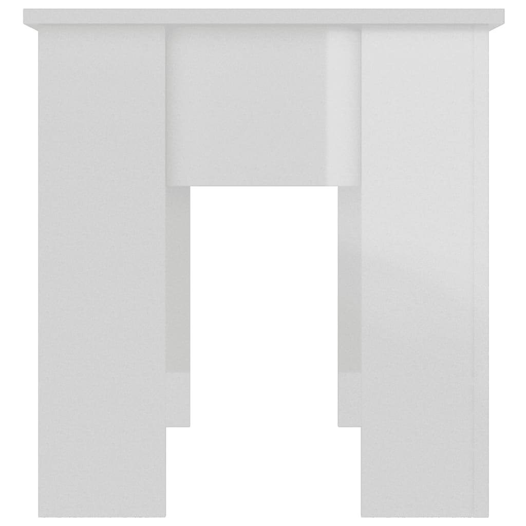Couchtisch Hochglanz-Weiß 101x49x52 cm Holzwerkstoff