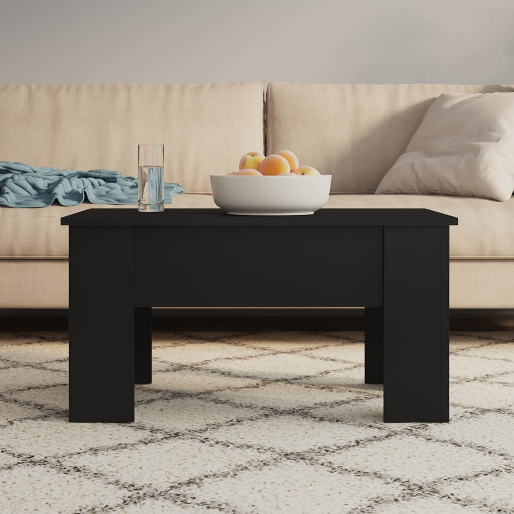 Couchtisch Schwarz 79x49x41 cm Holzwerkstoff