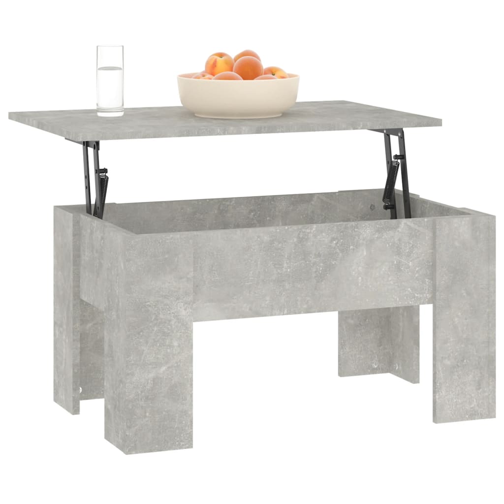 Couchtisch Betongrau 79x49x41 cm Holzwerkstoff
