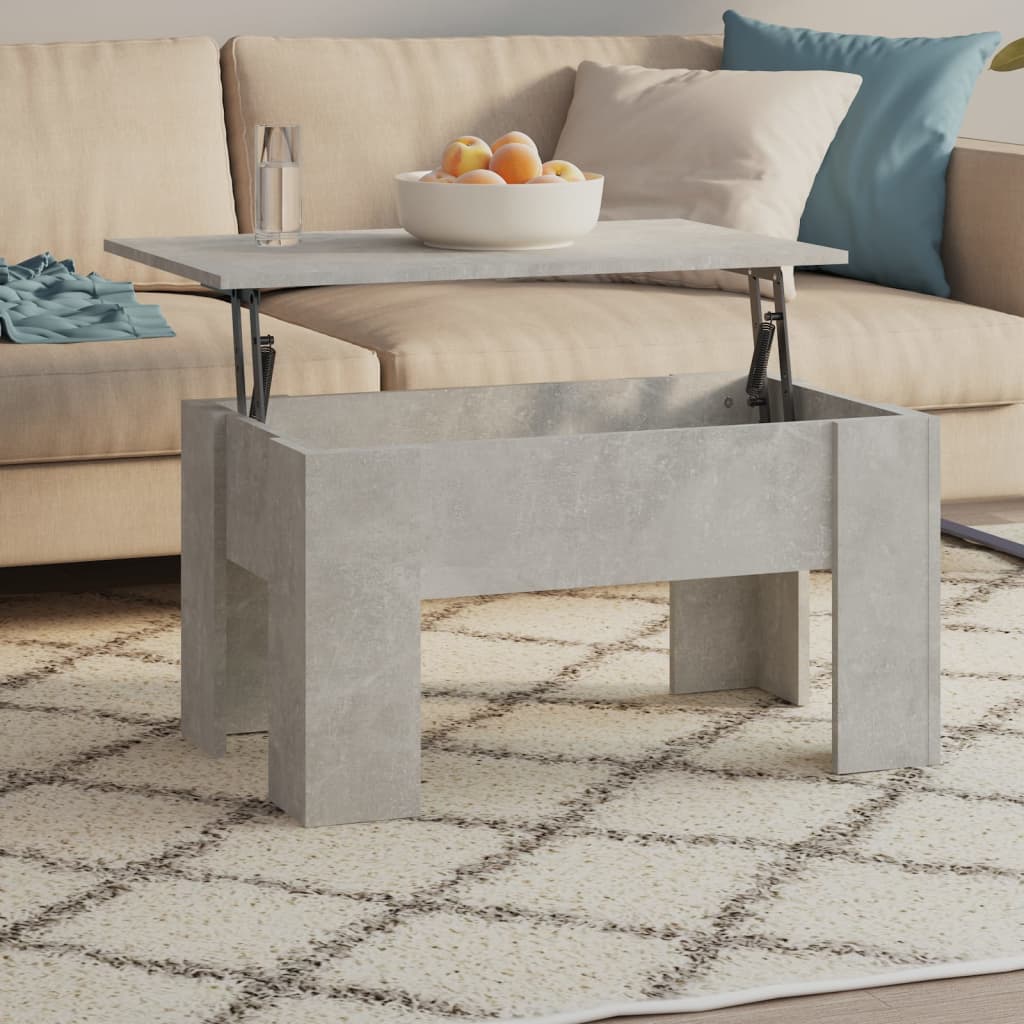 Couchtisch Betongrau 79x49x41 cm Holzwerkstoff