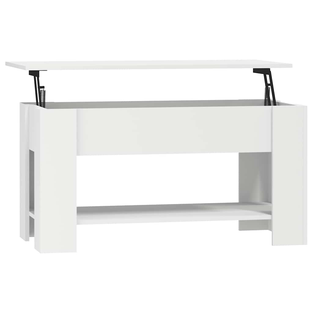 Couchtisch Weiß 101x49x52 cm Holzwerkstoff