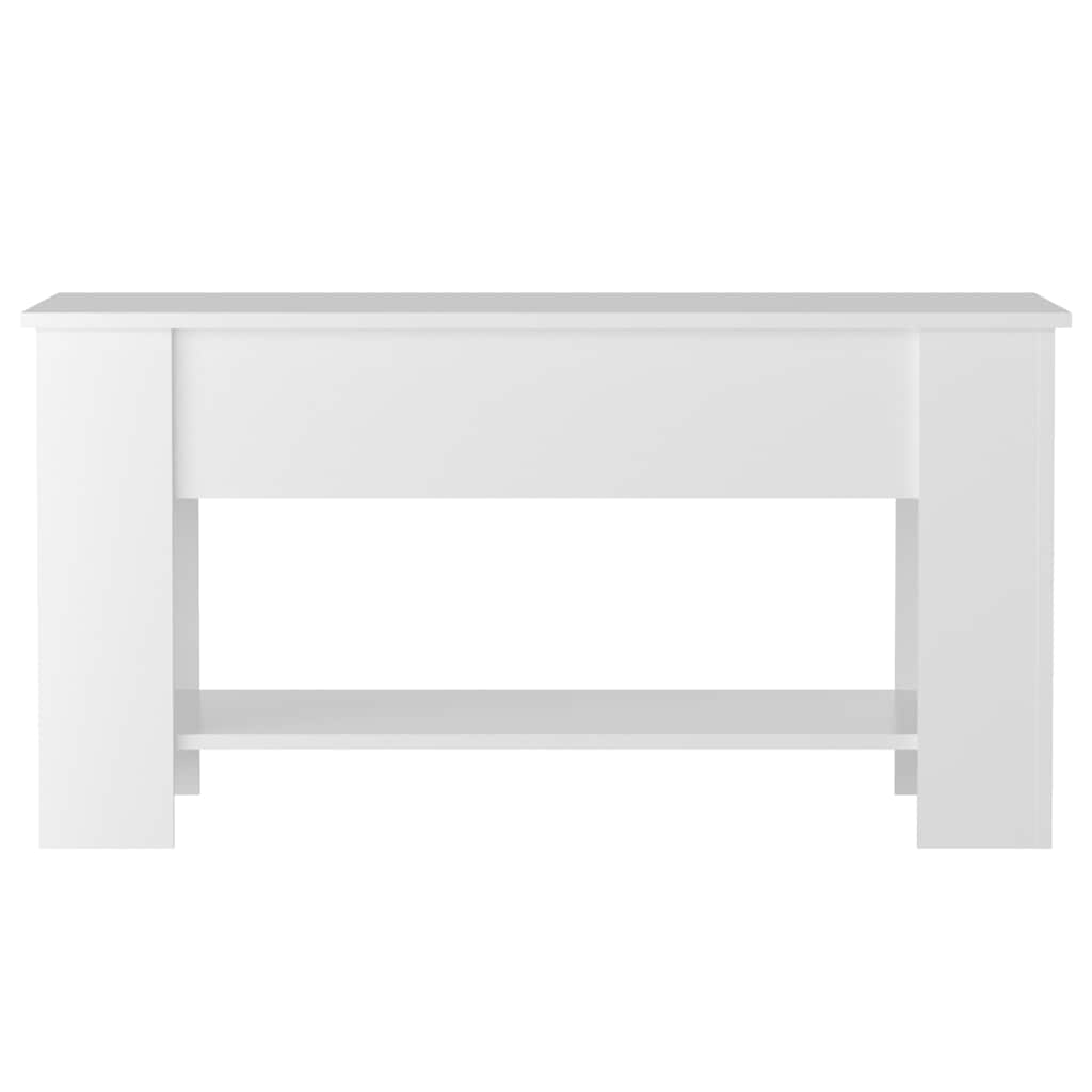 Couchtisch Hochglanz-Weiß 101x49x52 cm Holzwerkstoff