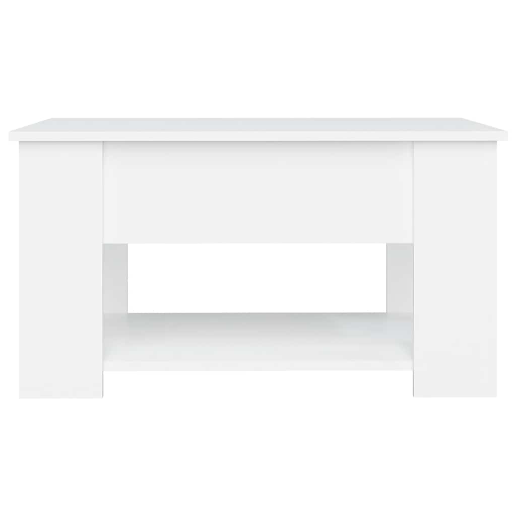 Couchtisch Weiß 79x49x41 cm Holzwerkstoff
